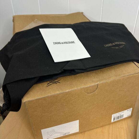 Zadig & Voltaire ZV1747 High Flash White Leather Sneakers SZ FR39/US 8 Womens - Picture 3 of 11